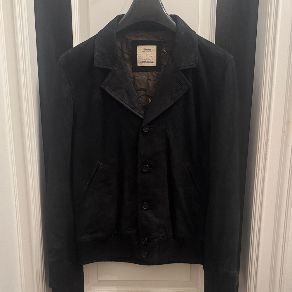 Billy Reid Men’s Distressed Leather Jacket
